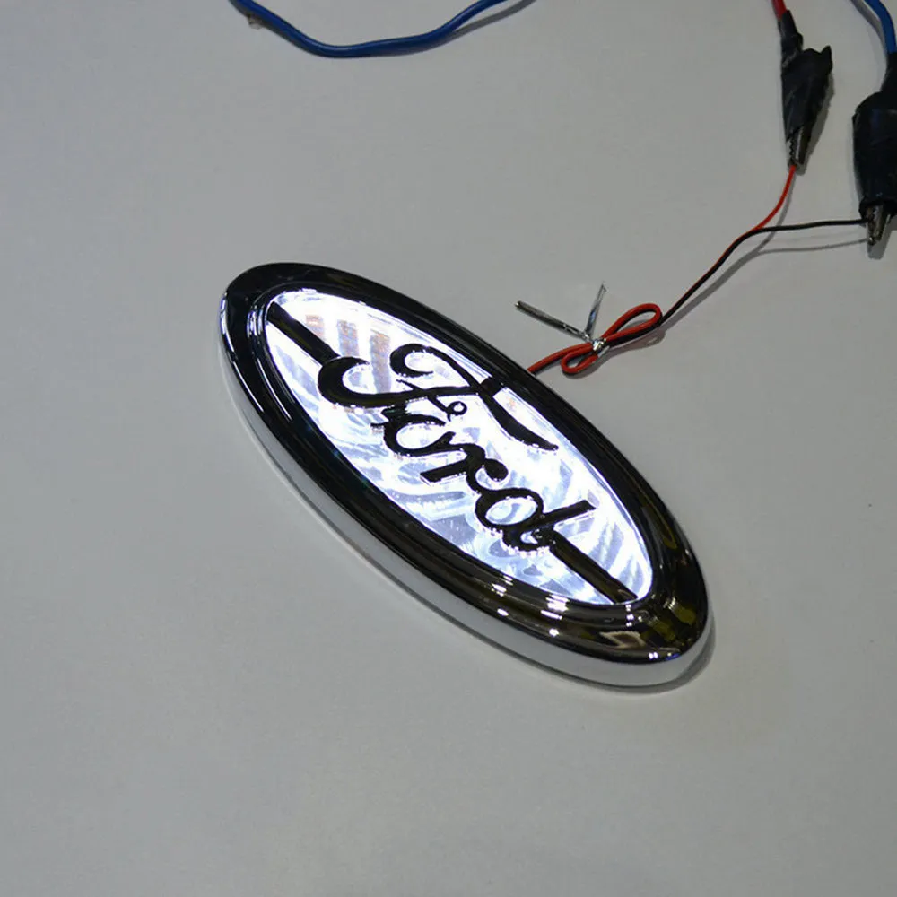 3D Ford LED Emblem Chrome Housing For Ford Focus Mondeo Kuga