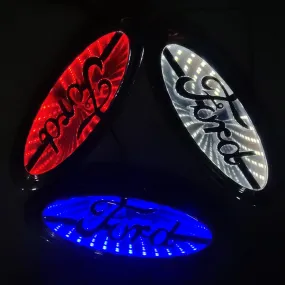3D Ford LED Emblem Chrome Housing For Ford Focus Mondeo Kuga