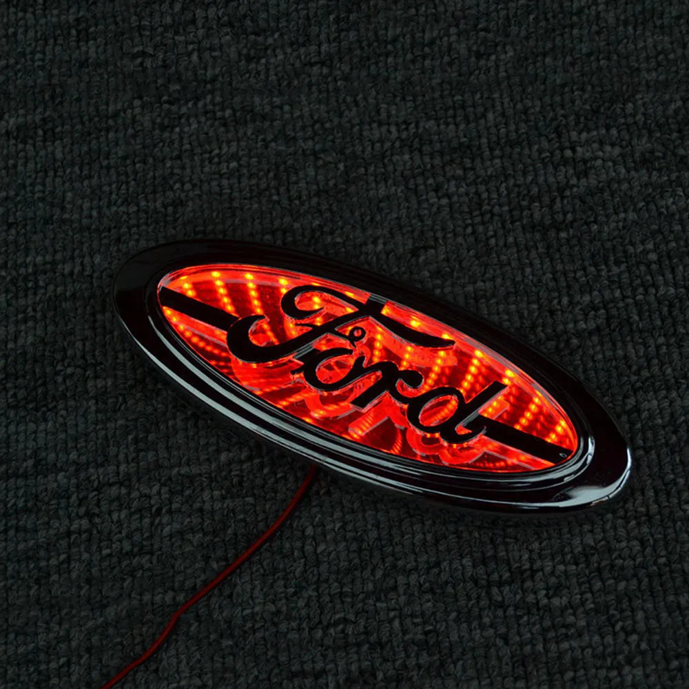 3D Ford LED Emblem Chrome Housing For Ford Focus Mondeo Kuga