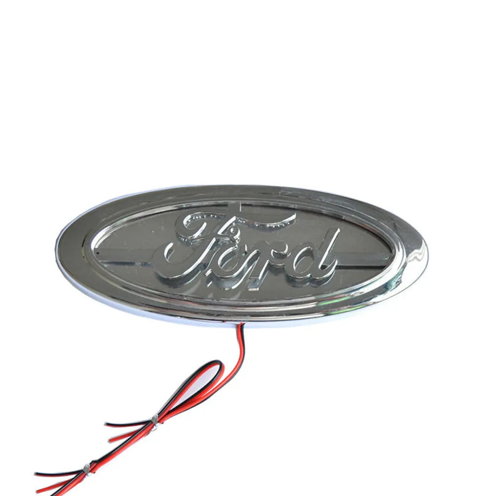 3D Ford LED Emblem Chrome Housing For Ford Focus Mondeo Kuga