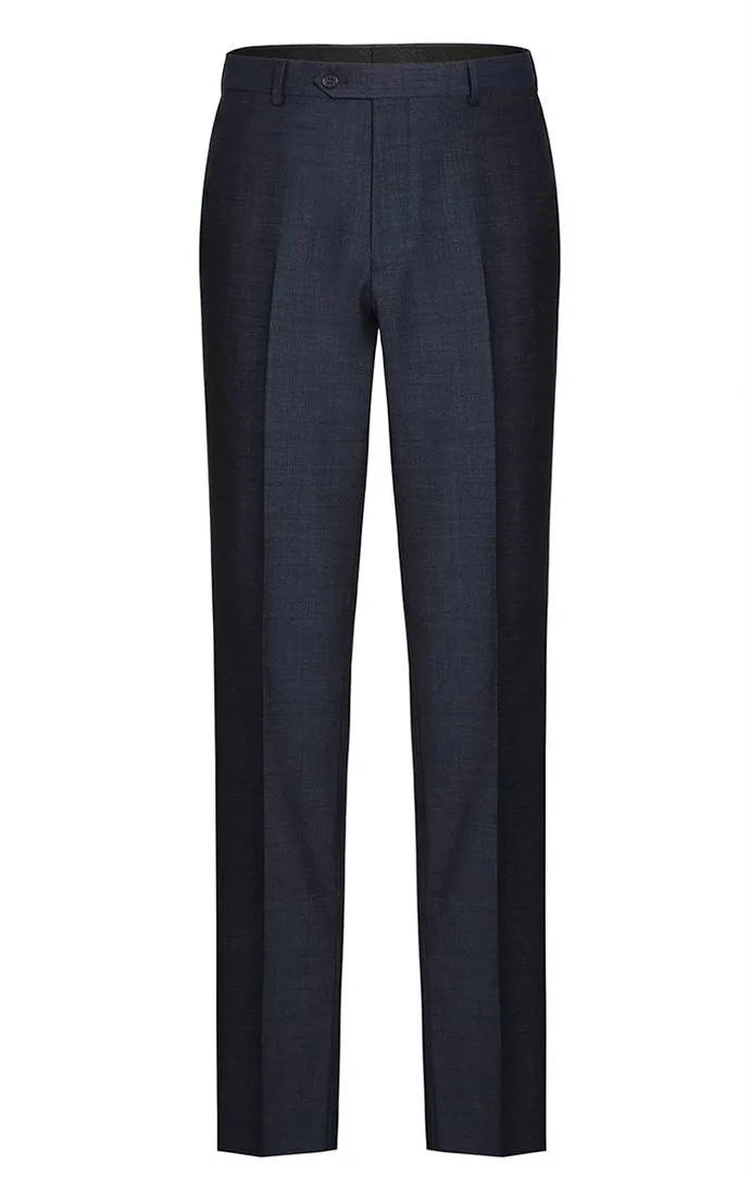 (46R) Wool Blend Regular Fit Suit 2 Piece Suit 2 Button in Navy