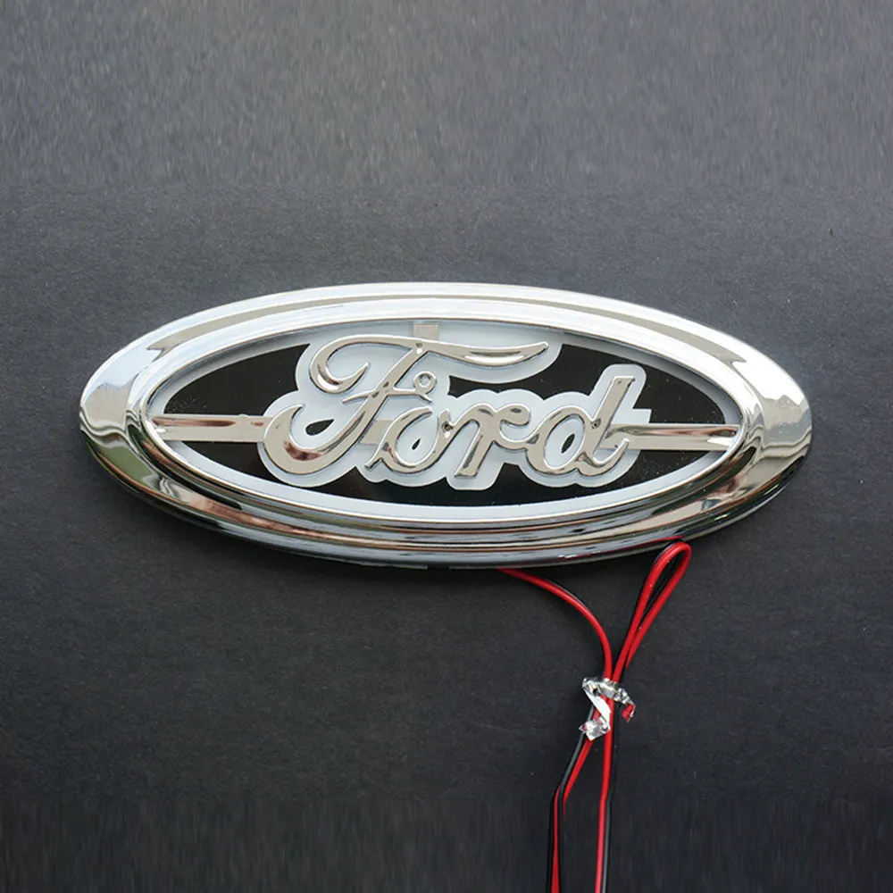 5D Ford LED Emblem Chrome Housing For Ford Focus Mondeo Kuga