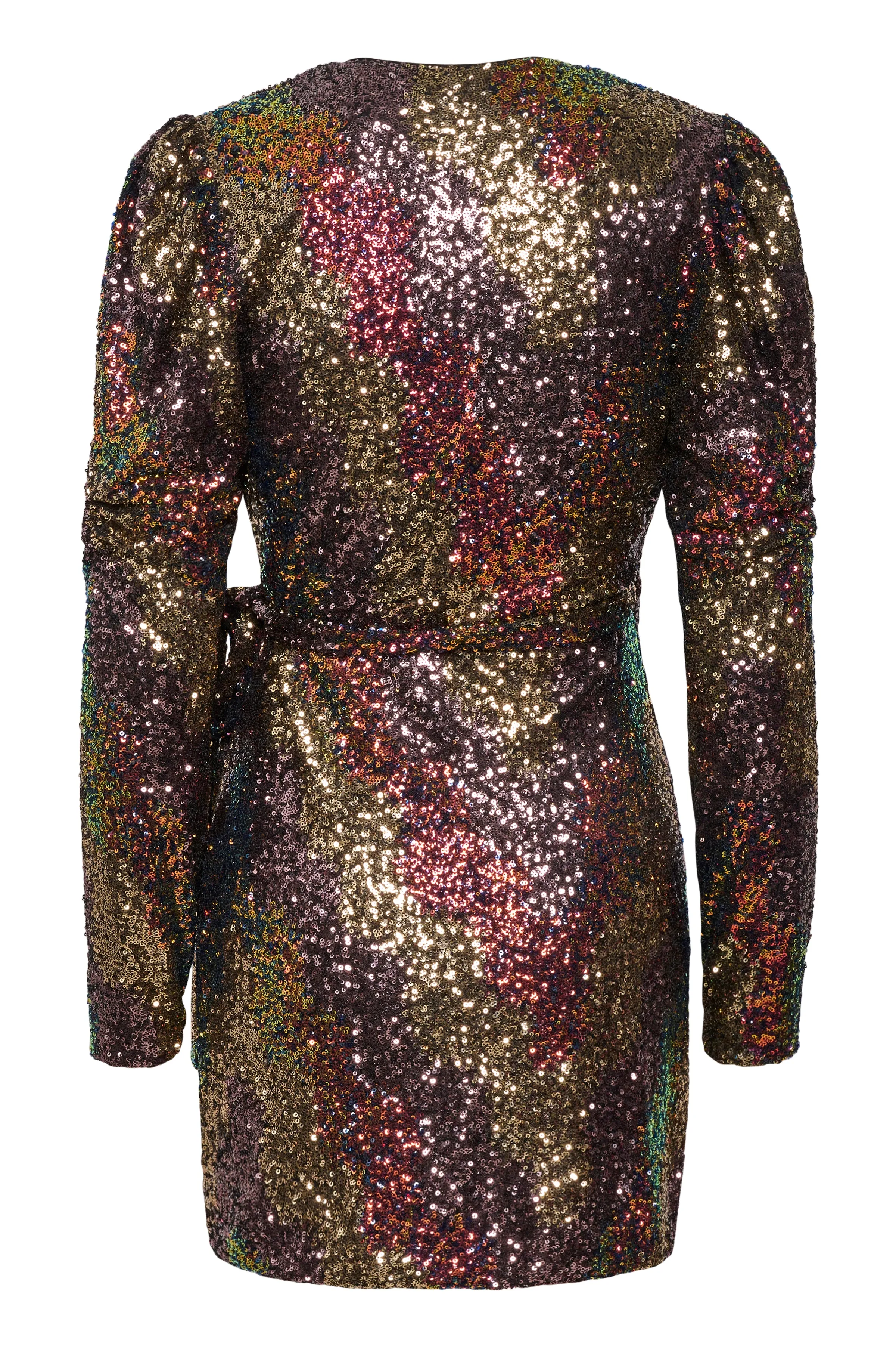 Ablinagz Wrap Dress - Multi Sequince