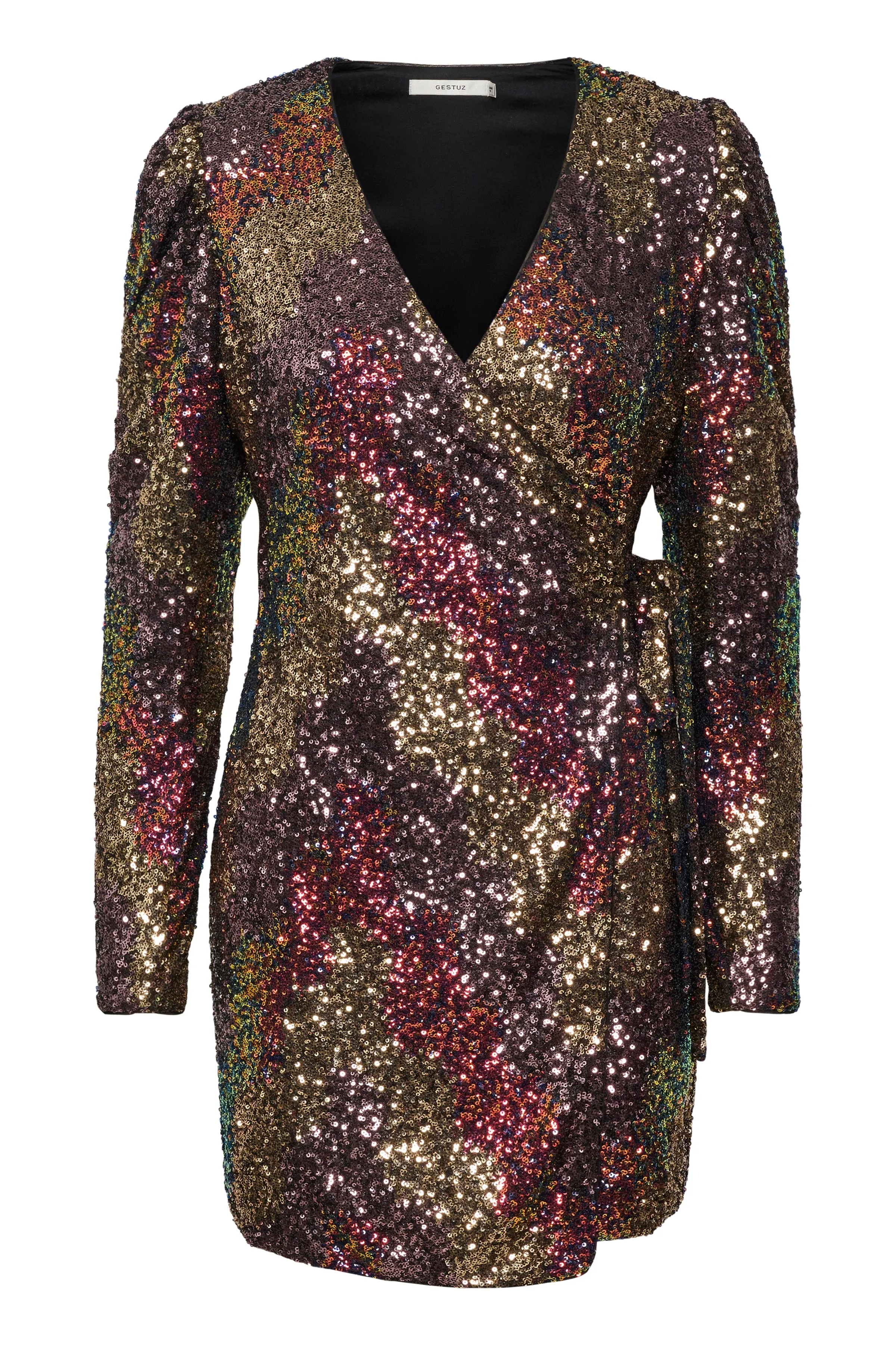 Ablinagz Wrap Dress - Multi Sequince