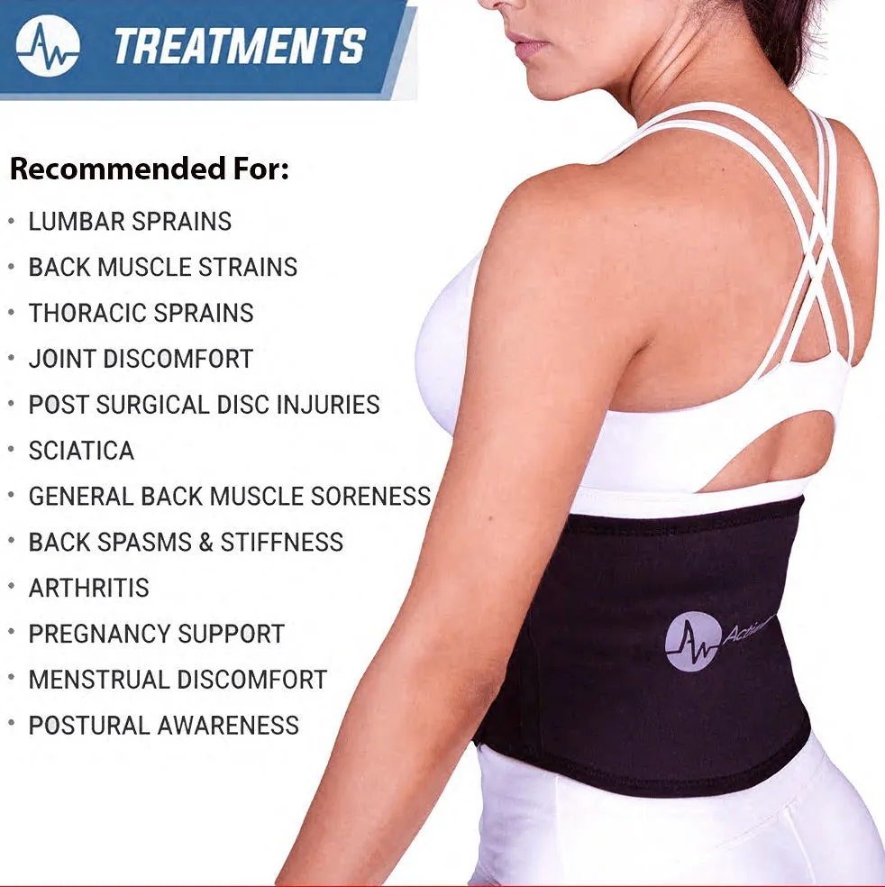 ActiveWrap® BACK Heat | Ice Wrap & Pack for Lumbar Pain (Sciatica Pain Relief)