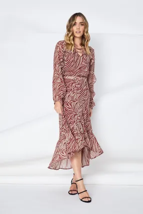 ADELE RUFFLE WRAP SKIRT