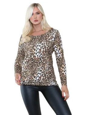 Animal Double Layer Long Sleeve Top
