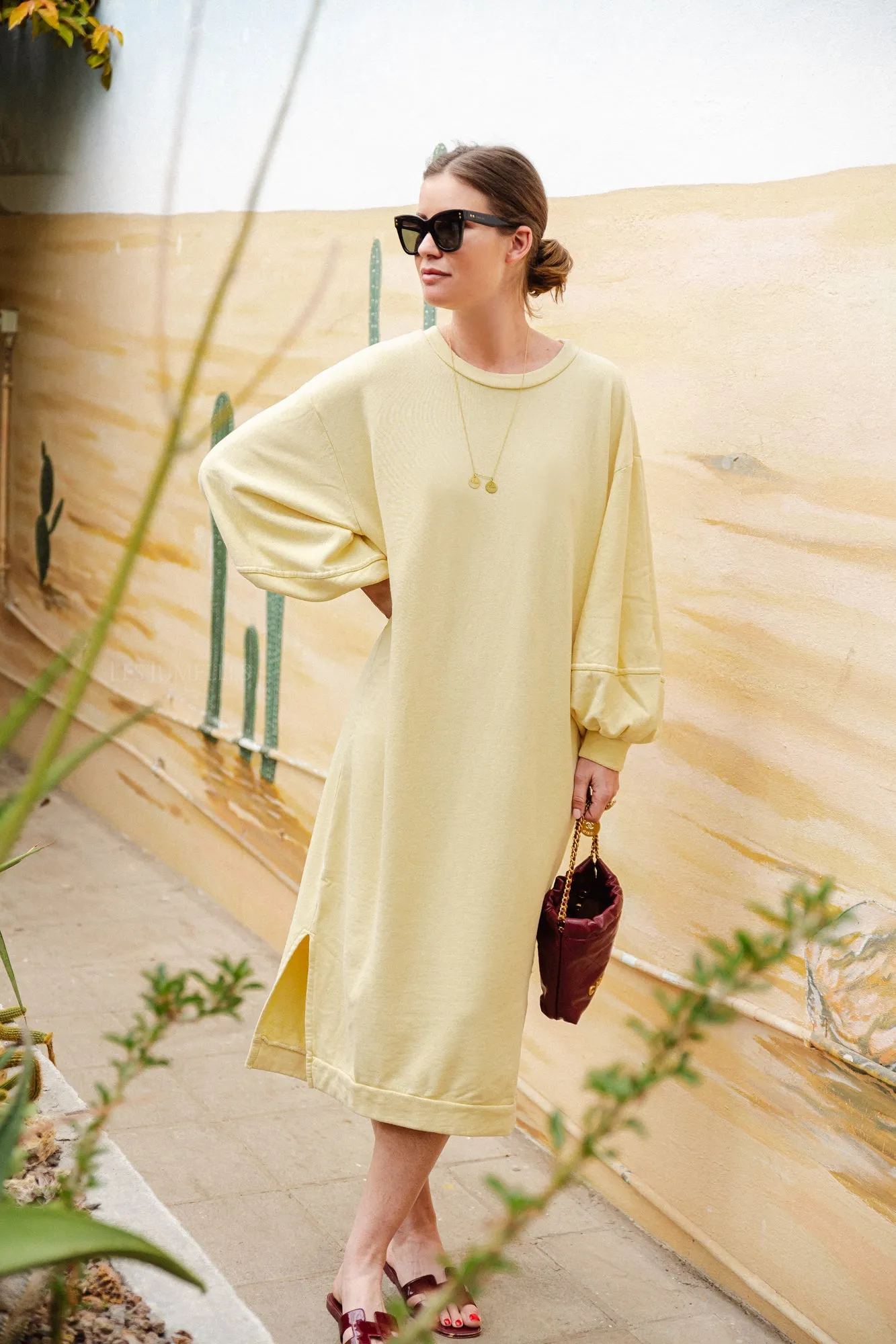 Anke sweater dress light yellow
