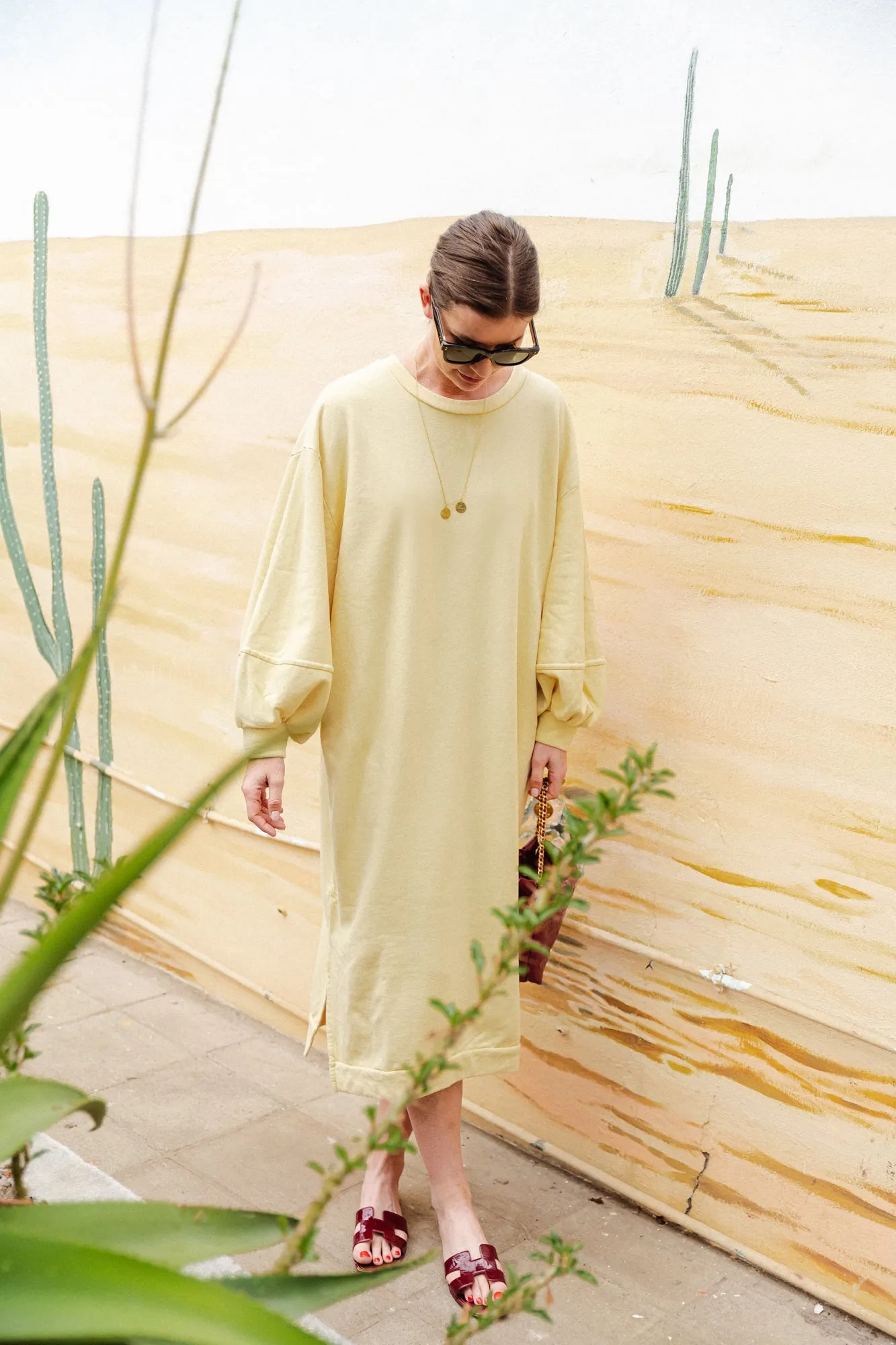 Anke sweater dress light yellow