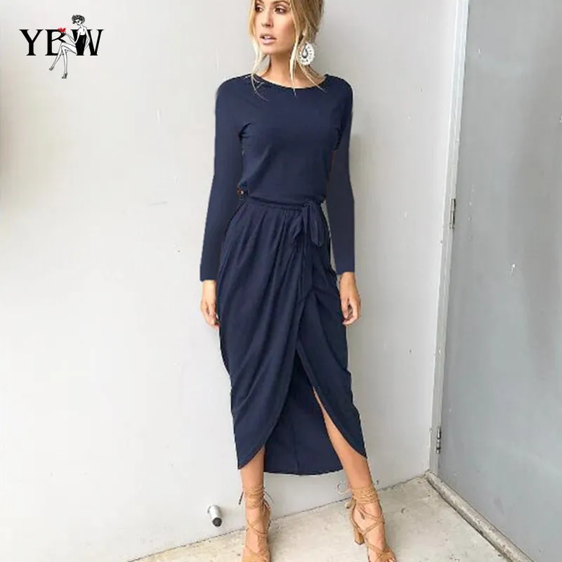 Autumn Summer Long Dress Women Short Long Sleeved Bodycon Party Dress Plus Size Sexy Women Long Boho Dress Elegant Beach Dress
