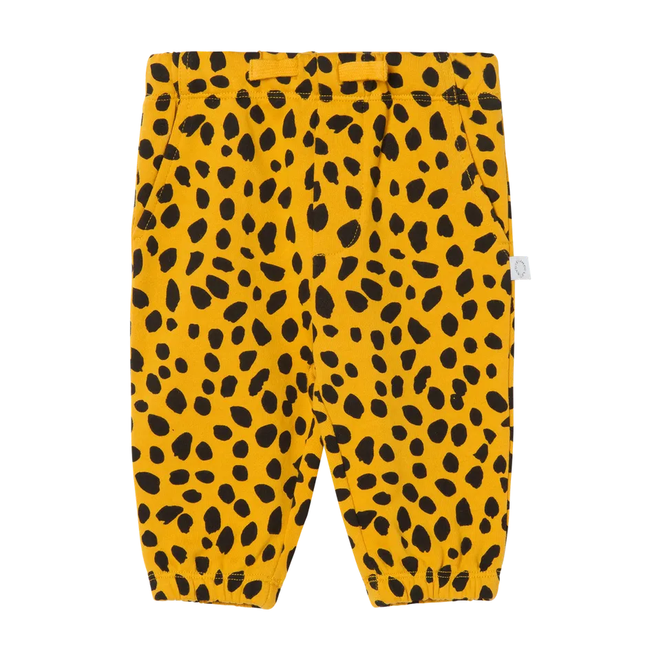 BABY BOY CHEETAH DOTS JOGGERS,ORANGE