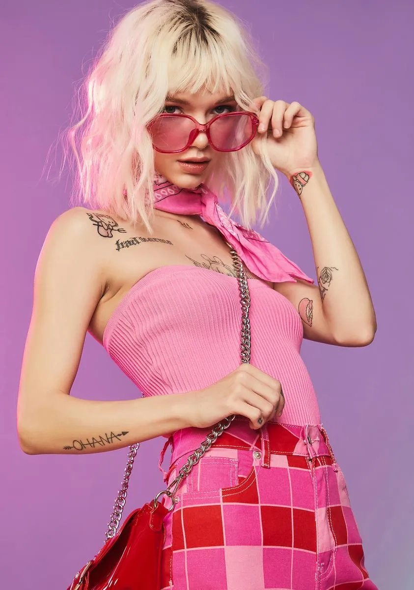 Baby Pop To The Top Sweater Tube Top