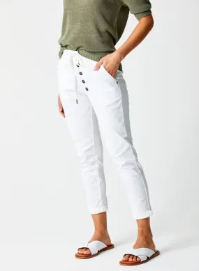 Becca Diagonal Button Joggers