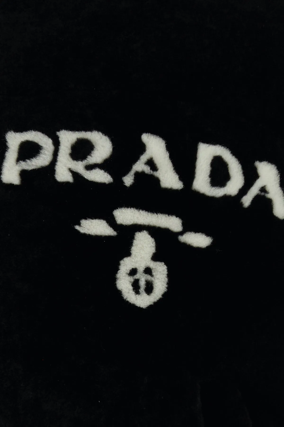 Black shearling down jacket
