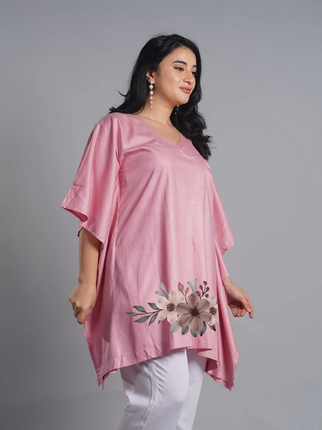 Blush Rayon Kaftan - Abloom