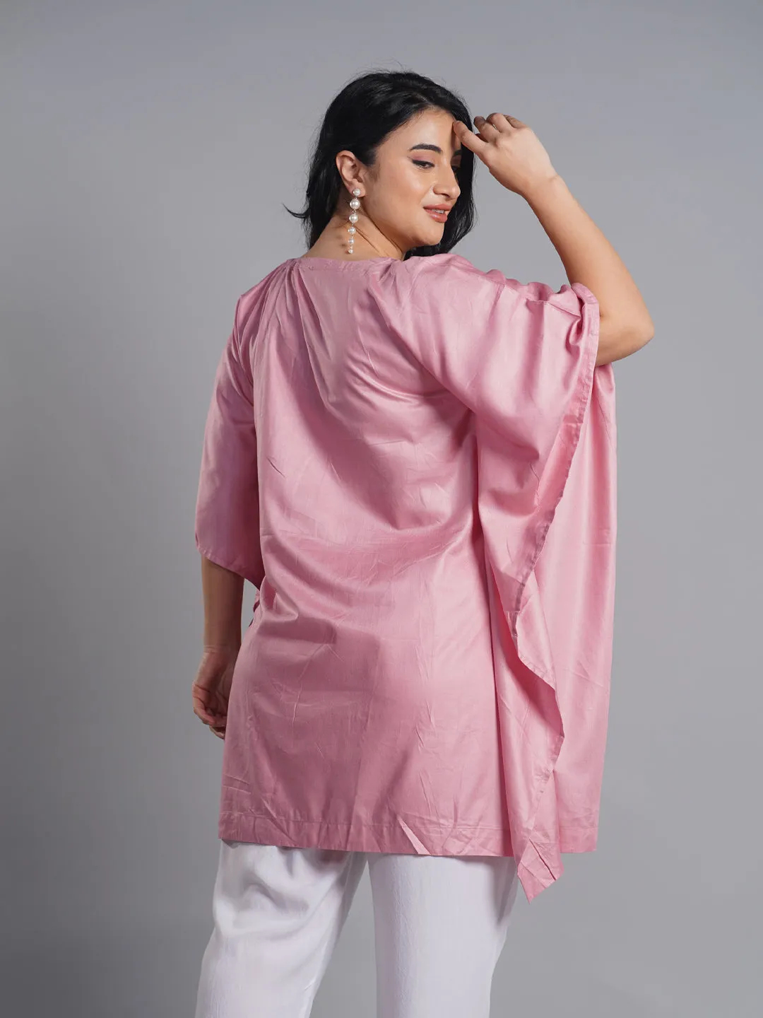 Blush Rayon Kaftan - Abloom