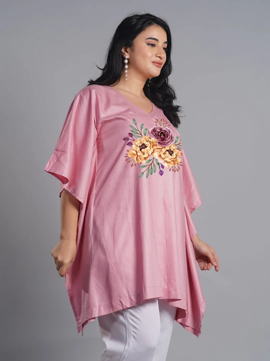 Blush Rayon Kaftan - Florentine