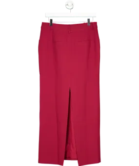 BOA Red Mid Rise Effortless Maxi Skirt UK S