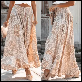 Boho Floral Maxi Skirt*
