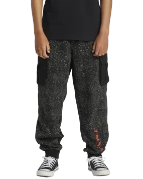 Boys Radical Cargo Joggers in Black Radical Times