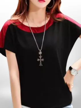 Butterfly Cut T-shirt Black