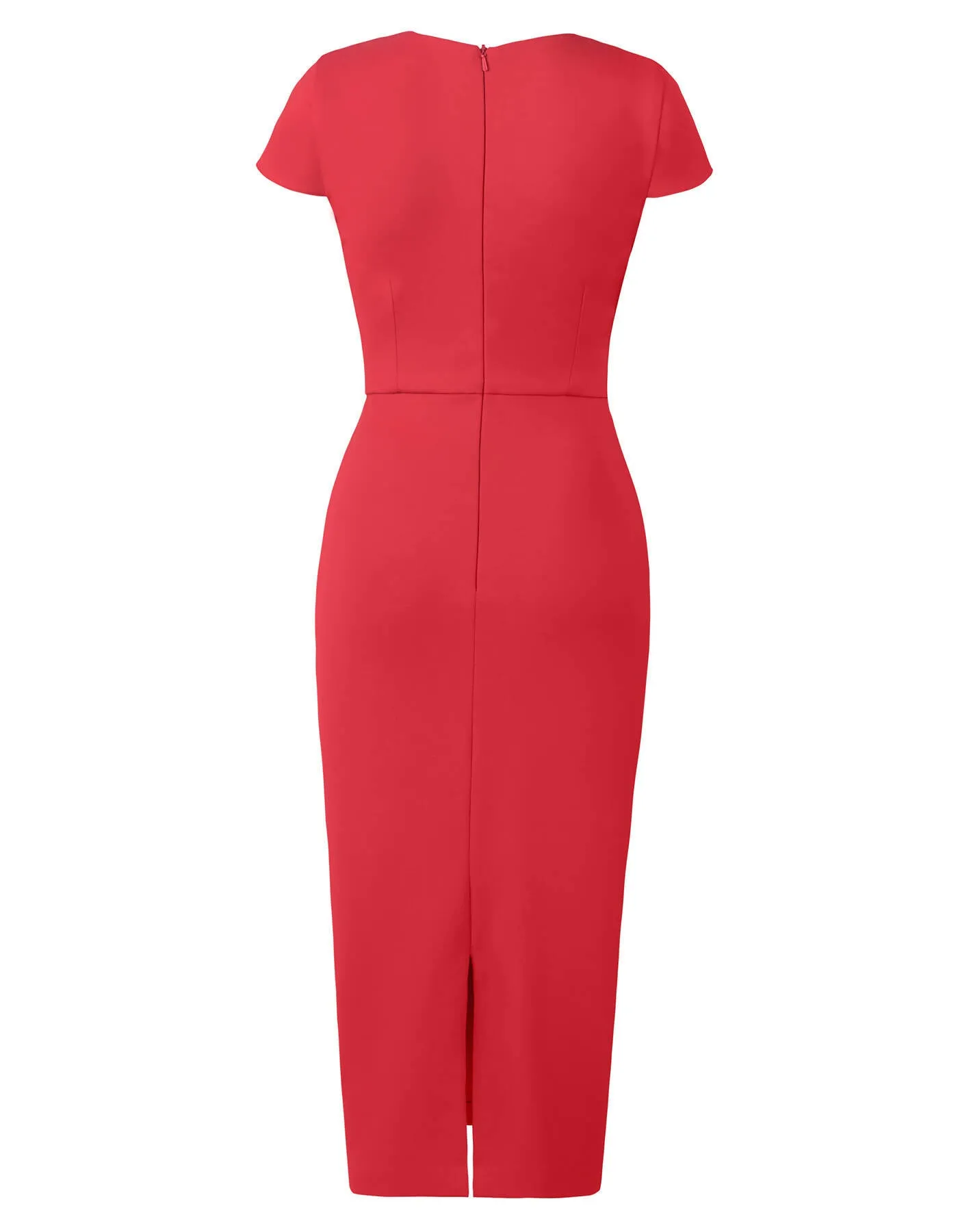 CARA DRESS BRICK RED