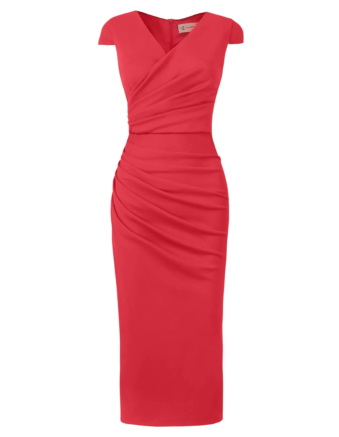 CARA DRESS BRICK RED
