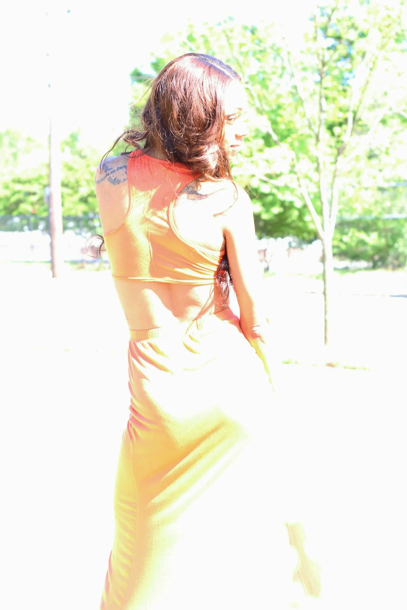 Cascading Two Piece Skirt Set