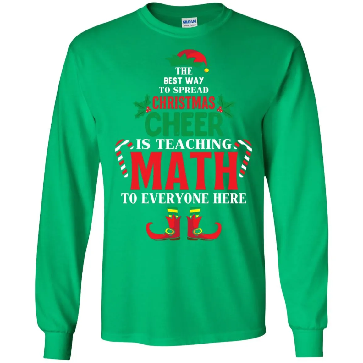 Christmas Cheer Is Teaching Math Men Long SLeeve Shirt
