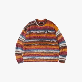 Chunky Striped Knitted Sweater