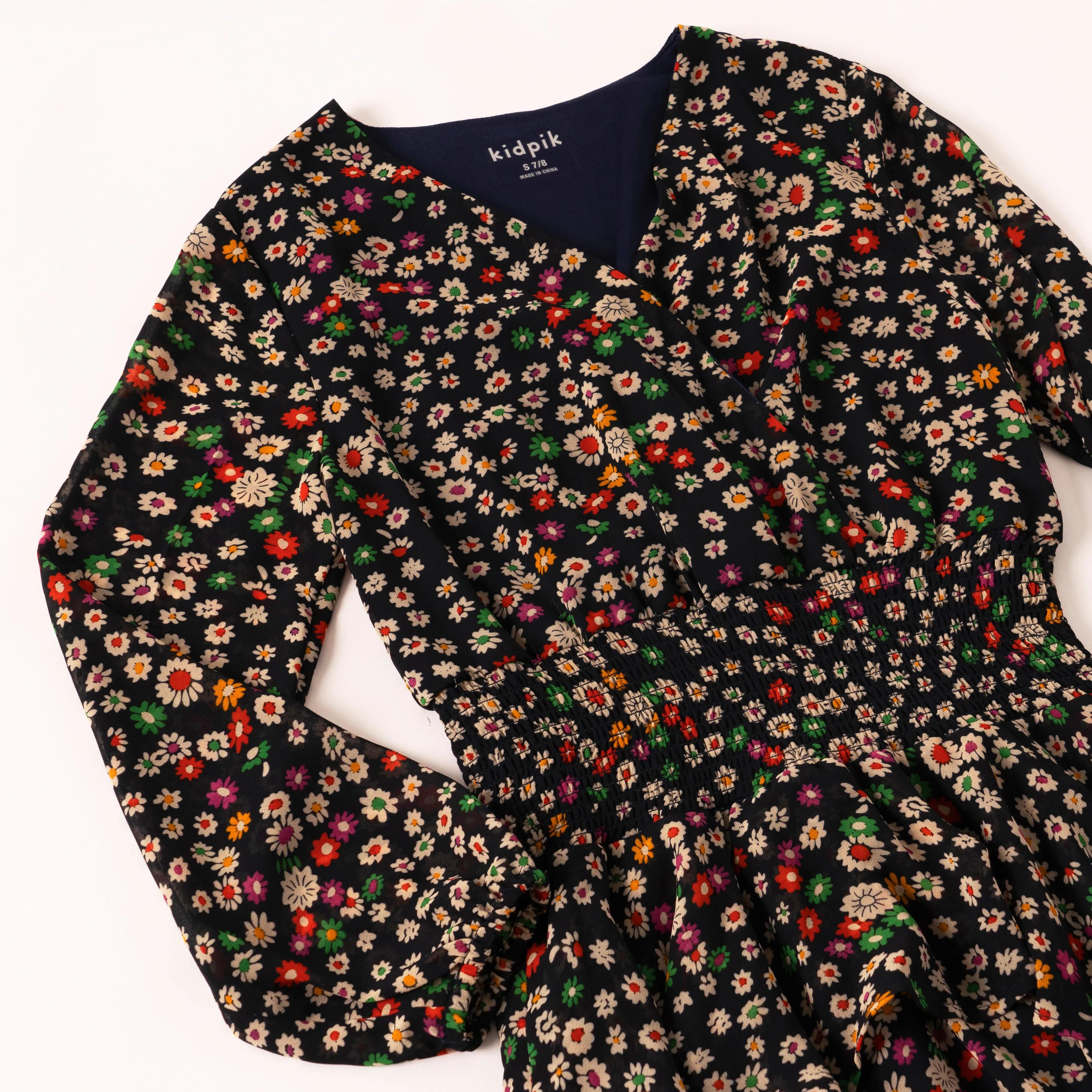Classic Floral Wrap Dress