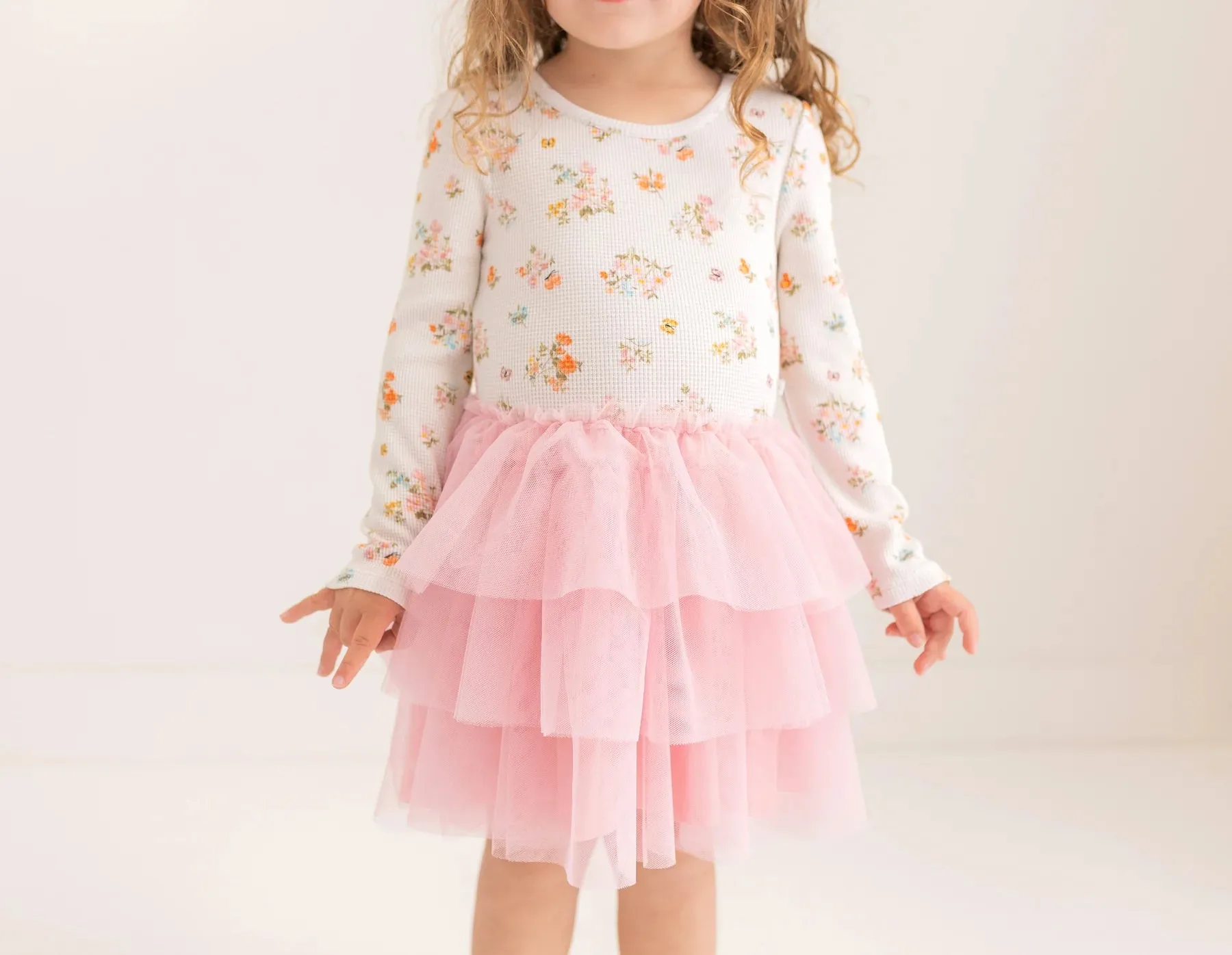 Clemence Long Sleeve Tulle Dress