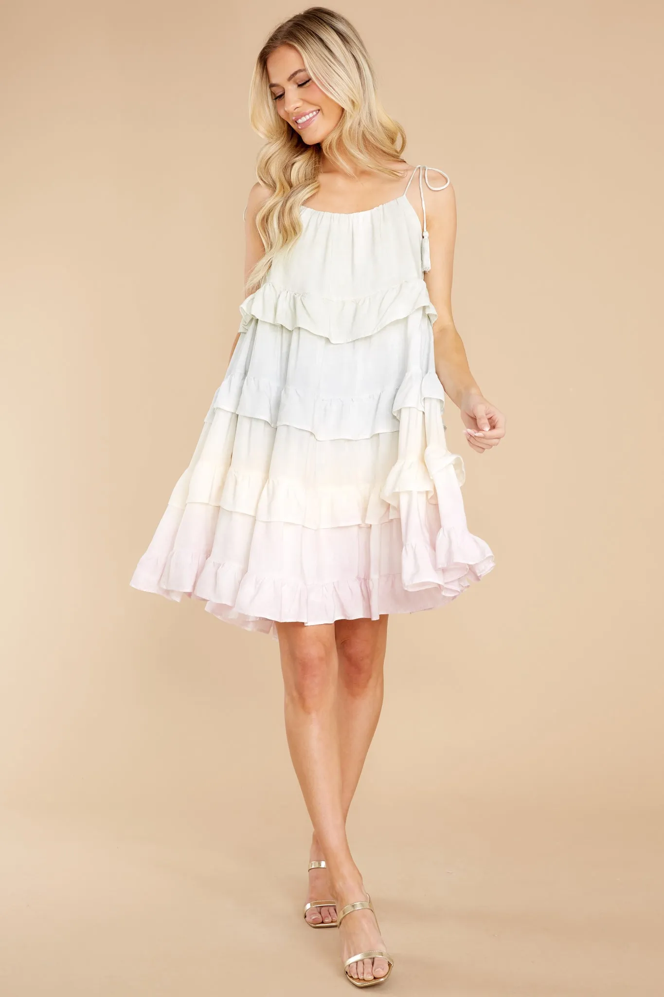 Colorful Perfection Pink Multi Tie Dye Dress