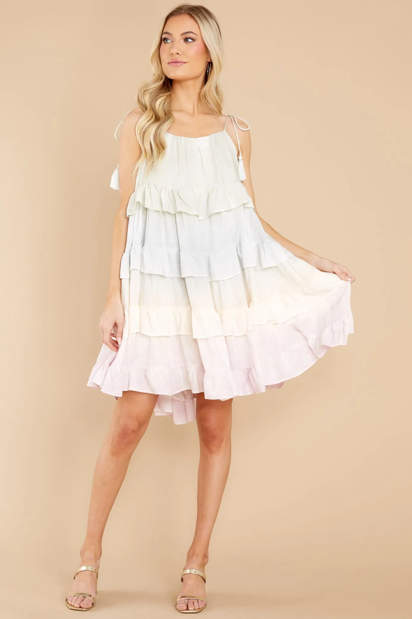 Colorful Perfection Pink Multi Tie Dye Dress