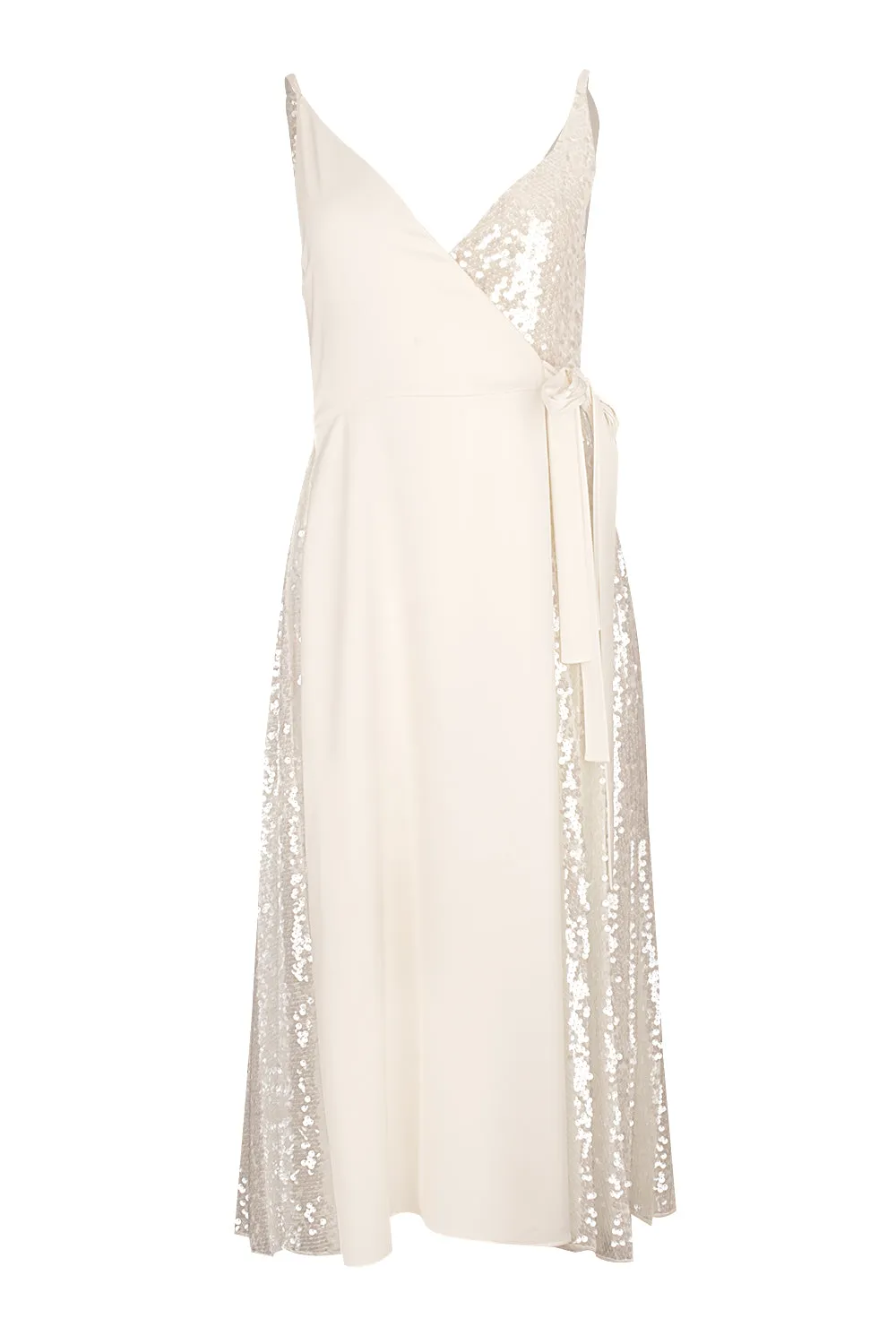 Contrast Wrap Dress