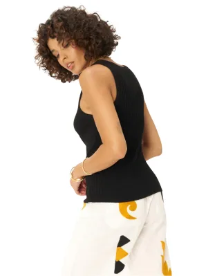 Cooper Sweater Rib Tank, MW Apricot Quartz