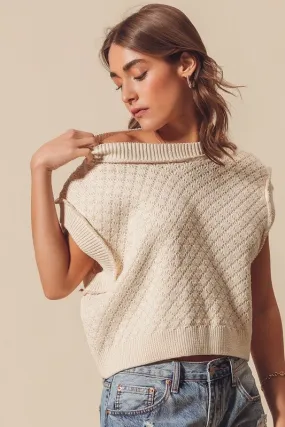 Crew Neck Crop Sweater