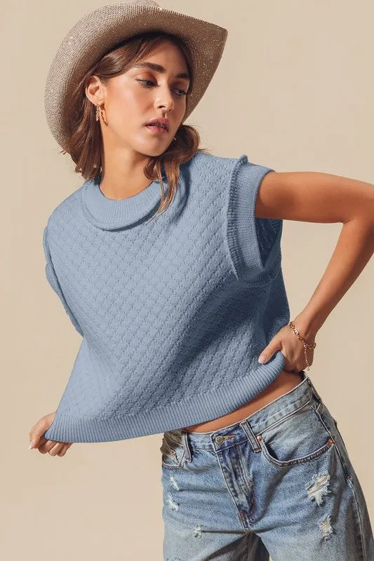 Crew Neck Crop Sweater