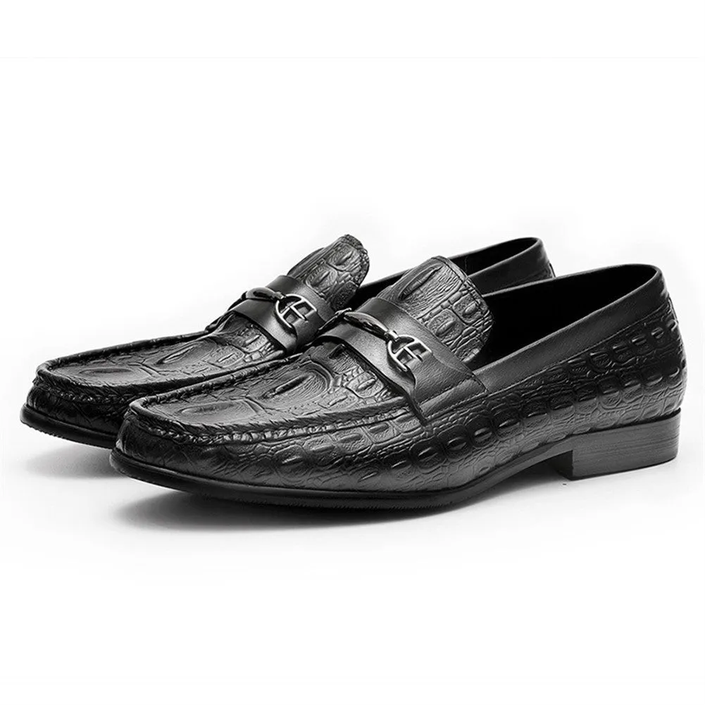 Crocodile Round Toe Casual Loafer for men