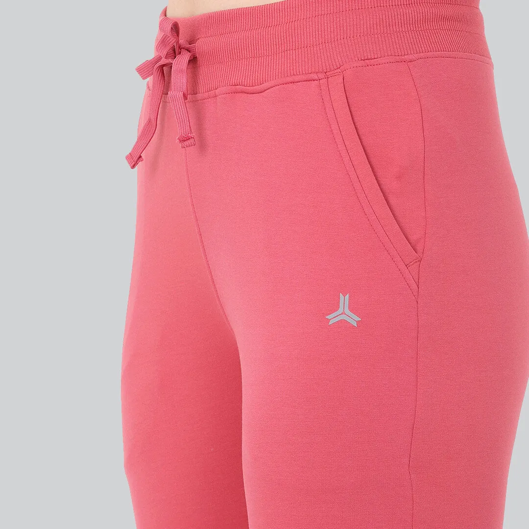Cuffed Joggers - Garnet Rose