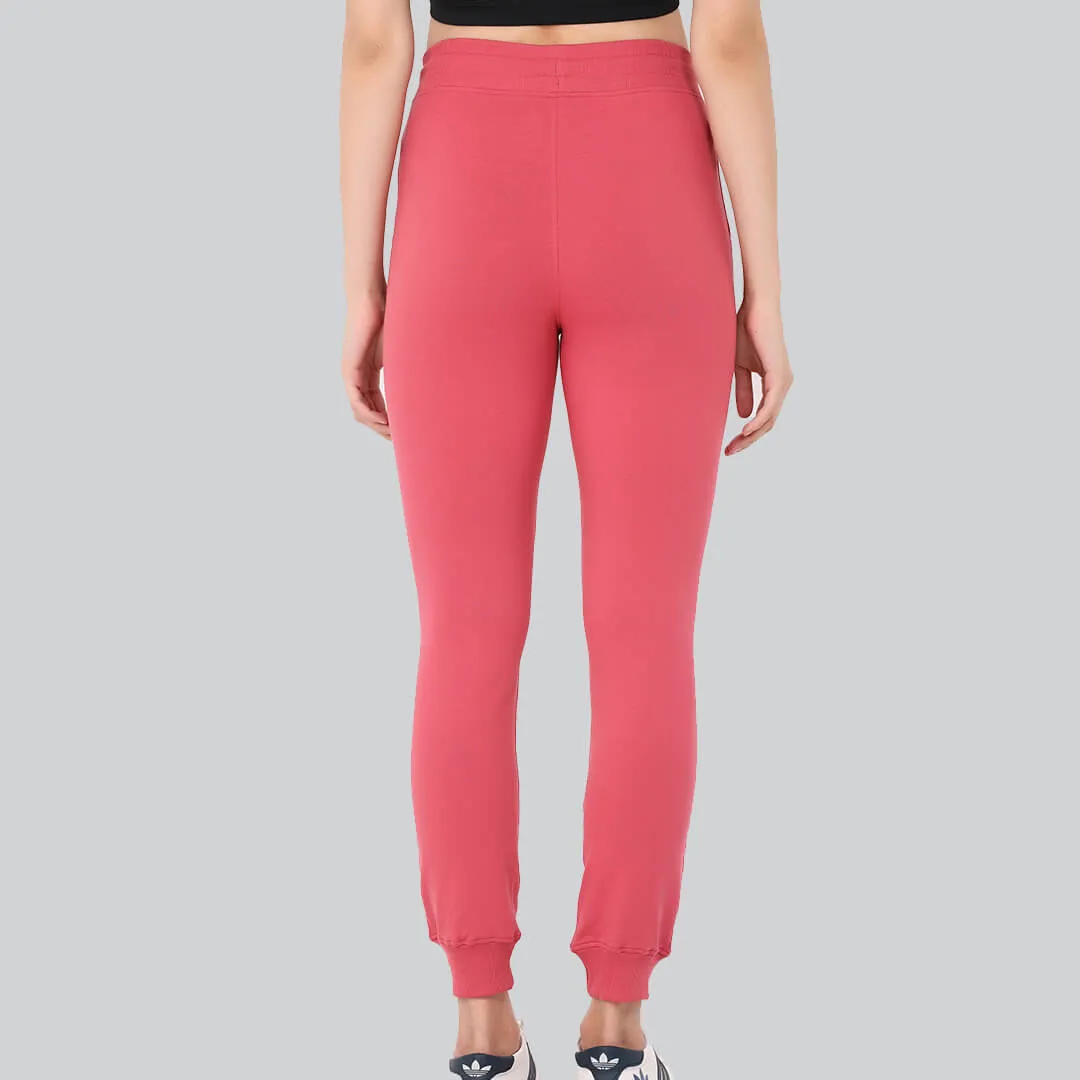 Cuffed Joggers - Garnet Rose