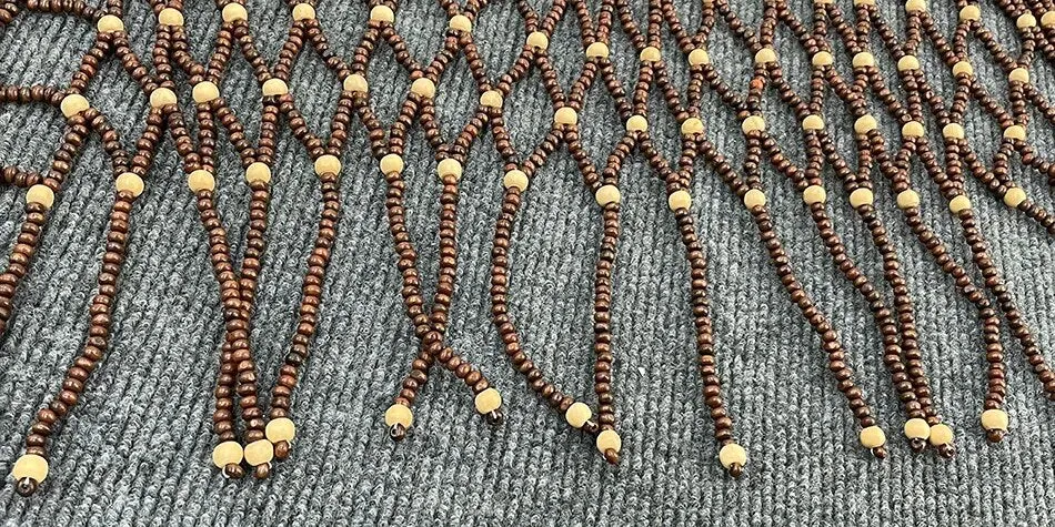 Dajo Wooden Beaded Vest Top