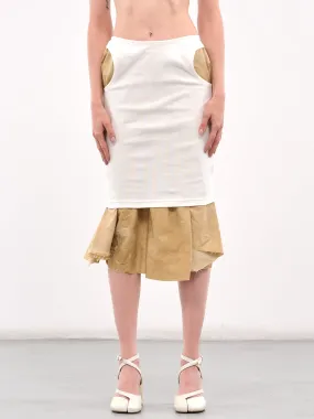 Décortiqué Skirt (S51ME0033-MTN062-BEIGE-OFF-WHI)