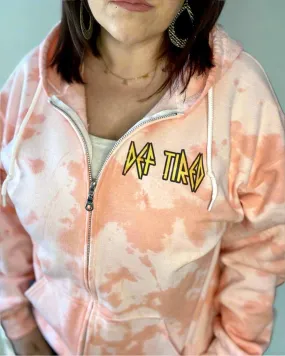 def tired pour some coffee on me | zip up sweatshirt
