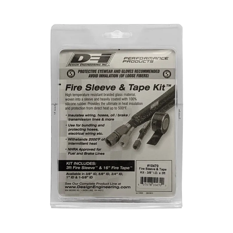 DEI Fire Sleeve - 3/8" ID - 3 ft - 16" Black