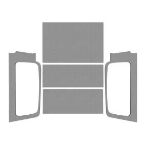 DEI Sound Deadening Headliner - Leather Look - Gray - Jeep Wrangler 2004-06