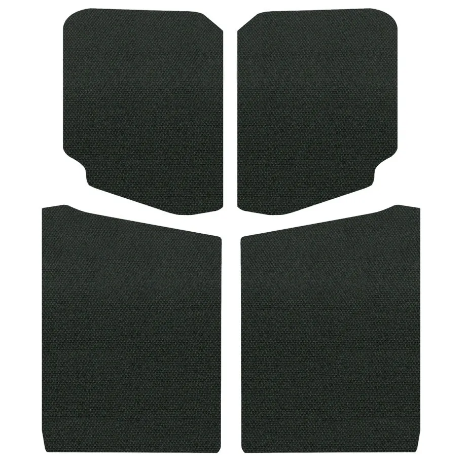 Design Engineering Headliner Sound Barrier Kit - Self Adhesive Backing - 5 Piece - Black - 2 Door
