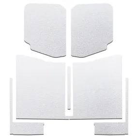 Design Engineering Headliner Sound Barrier Kit - Sound Deadening Headliner - Pre-Cut - Self Adhesive Backing - White - 4 Door