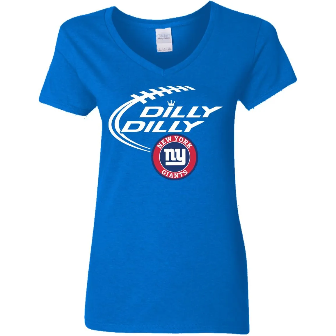 Dilly Dilly New York Giants Nfl Football Women V-Neck T-Shirt