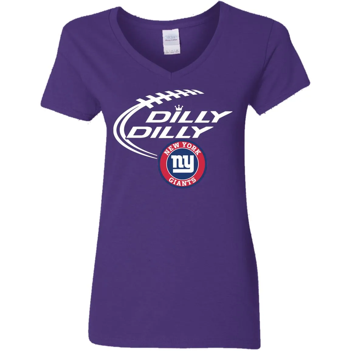 Dilly Dilly New York Giants Nfl Football Women V-Neck T-Shirt